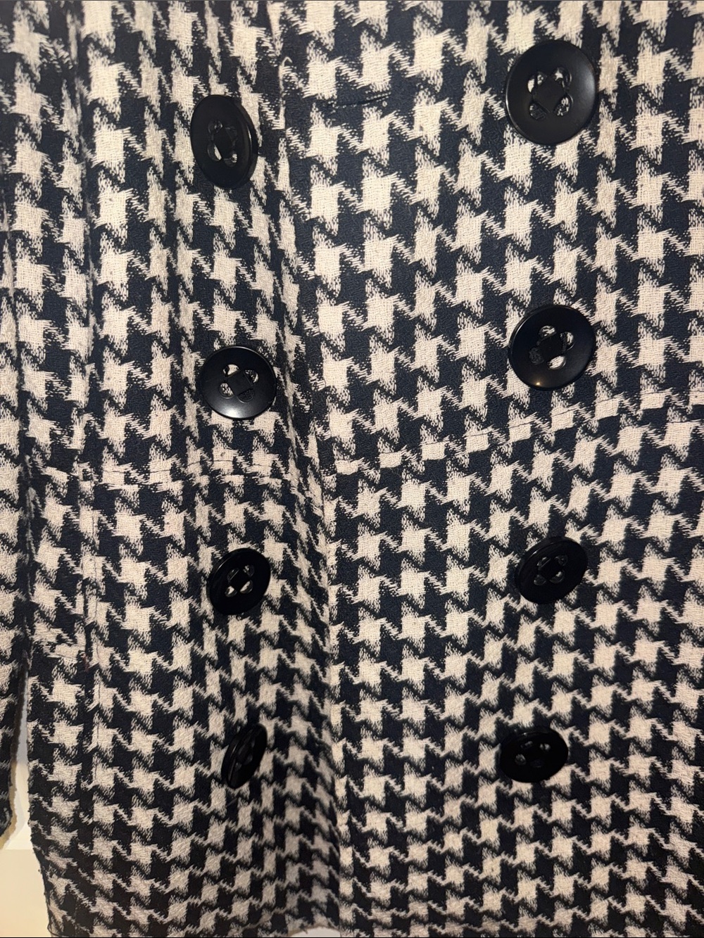 Rue 21 Houndstooth Peacoat size M - Picture 4 of 6